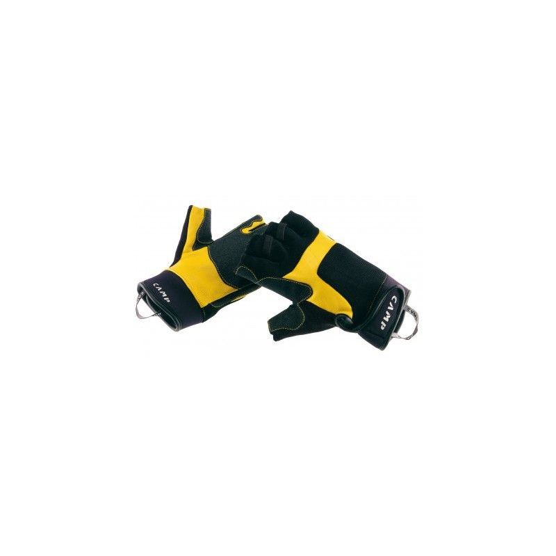 Via Ferrata Pro Fingerless Mitts (musta/keltainen)