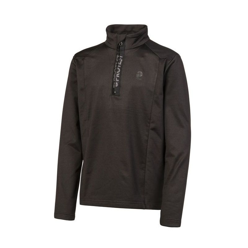 Polaire Protest WILLOWY JR 1/4 rits top (True Black) garçon