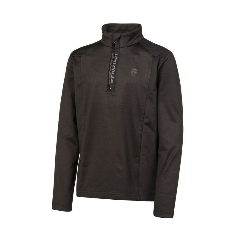 Polar Protest willowy JR 1/4 Reißverschluss oben (True Black) Junge