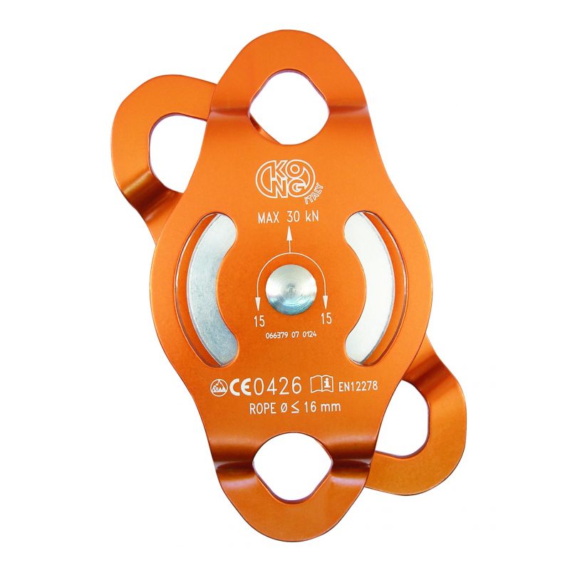 Kong Reflex Geanodiseerde katrol (oranje)