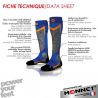 Chaussettes ski alpin - MONNET ACCESS (Bleu)