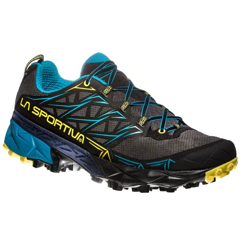 Trail løbesko La Sportiva Akira (Carbon/Tropic Blue) Herrer