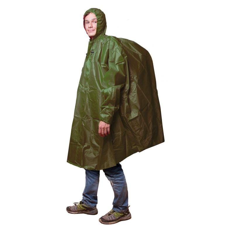 Poncho Frendo Andningsbar fleece L/XL (khaki)