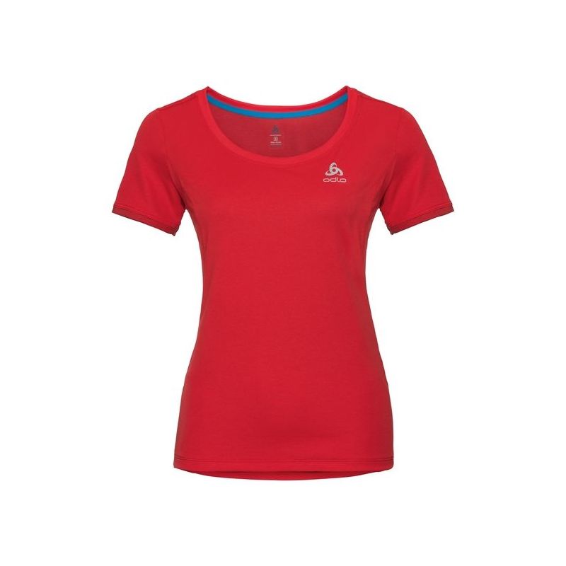 Maglietta Odlo Kumano F-dry Light (rosso fuoco) donna