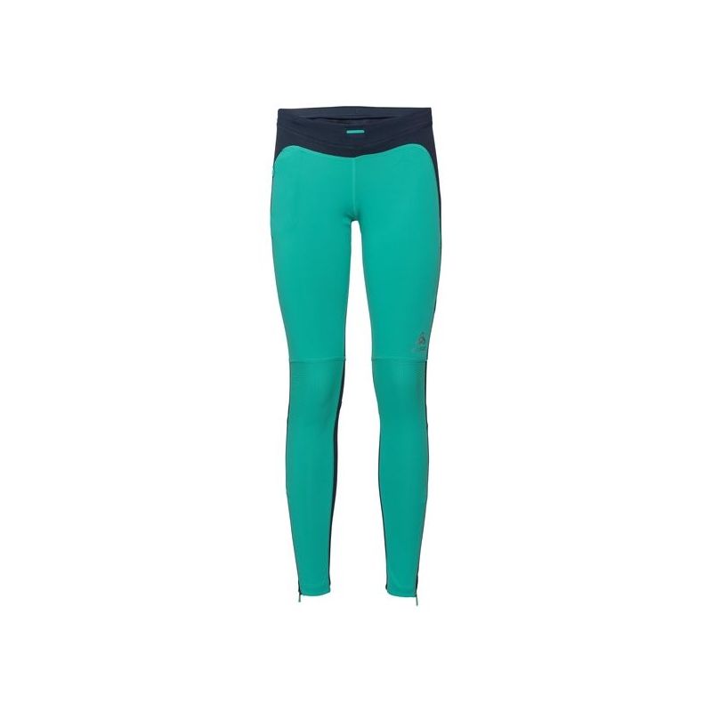 Legging Odlo Hike (verde piscina-marino) mujer