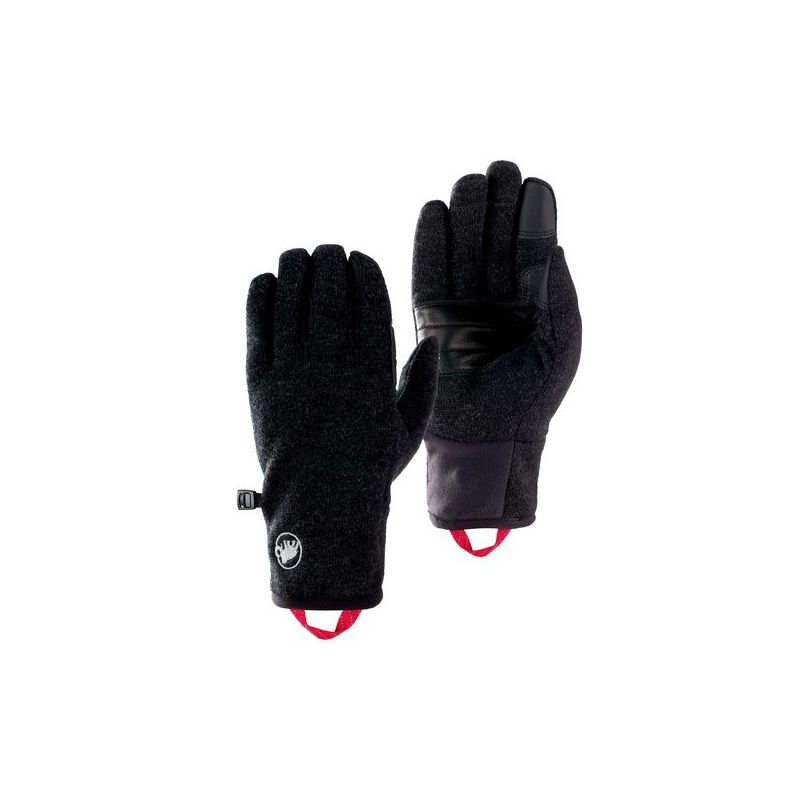 Uldhandsker Mammut Passion (Sort Meacutelange)