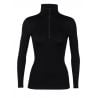 Midlayer Icebreaker 260 Tech LS Half Zip (musta) Naisten Midlayer Icebreaker 260 Tech LS Half Zip (musta) naisten