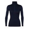 Damenunterwäsche Wmns 260 Tech Ls Half Zip Icebreaker (schwarz)