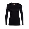 Damesondergoed met lange mouwen Icebreaker Merino 200 Oasis Ls Crewe (zwart)