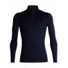 Technisch T-shirt met halve rits voor heren Icebreaker Merino 200 Oasis Ls Half Zip (Midnight Navy)