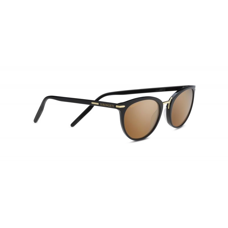 Serengeti Elyna solglasögon (Shiny Black Polarized Drivers Gold) kvinnor