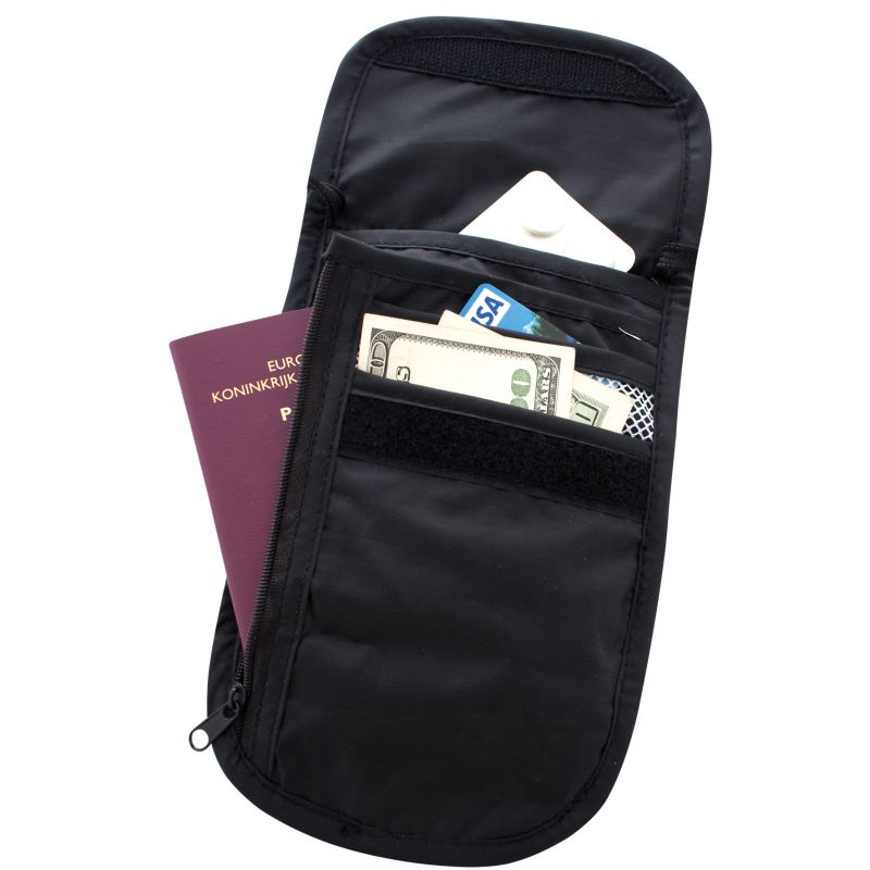 Poche tour de cou Check Out TravelSafe (Black)