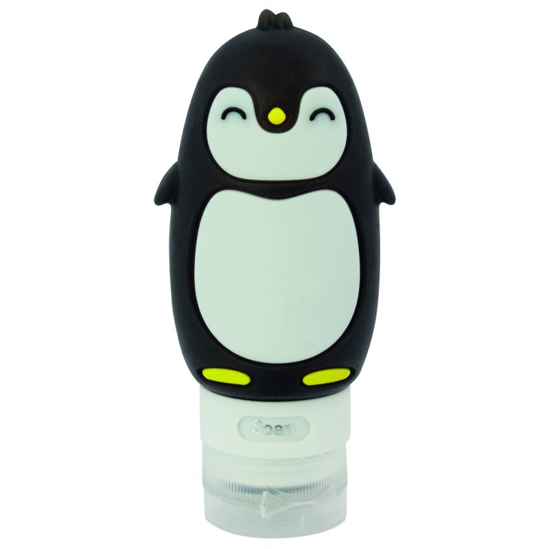 Flacon de voyage TravelSafe Squeeze bottles animal (Pinguin)