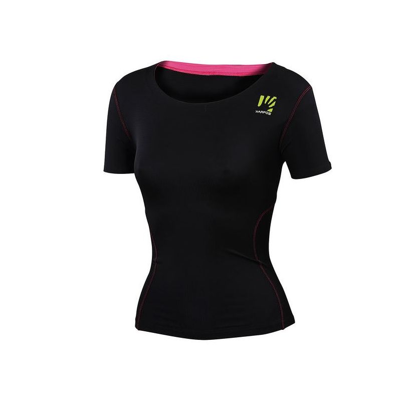 Naisten Karpos Fast W Jersey (musta) T-paita