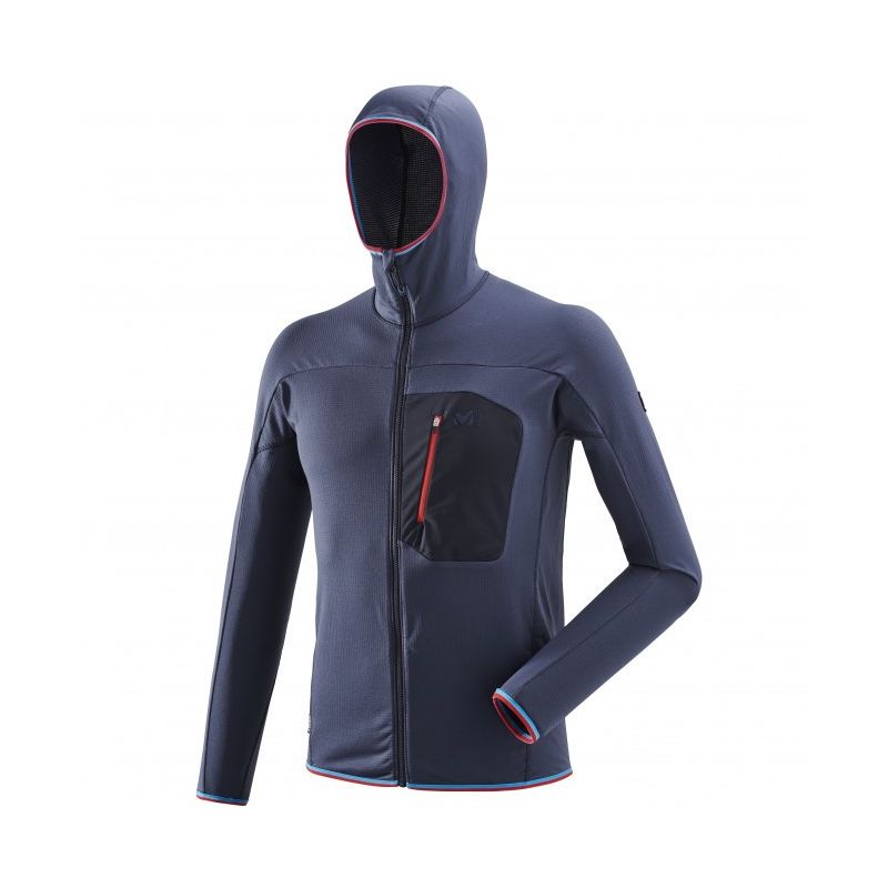 Mikrofleece til mænd Millet Trilogy LIGHTGRID HOODIE (Sapphire)