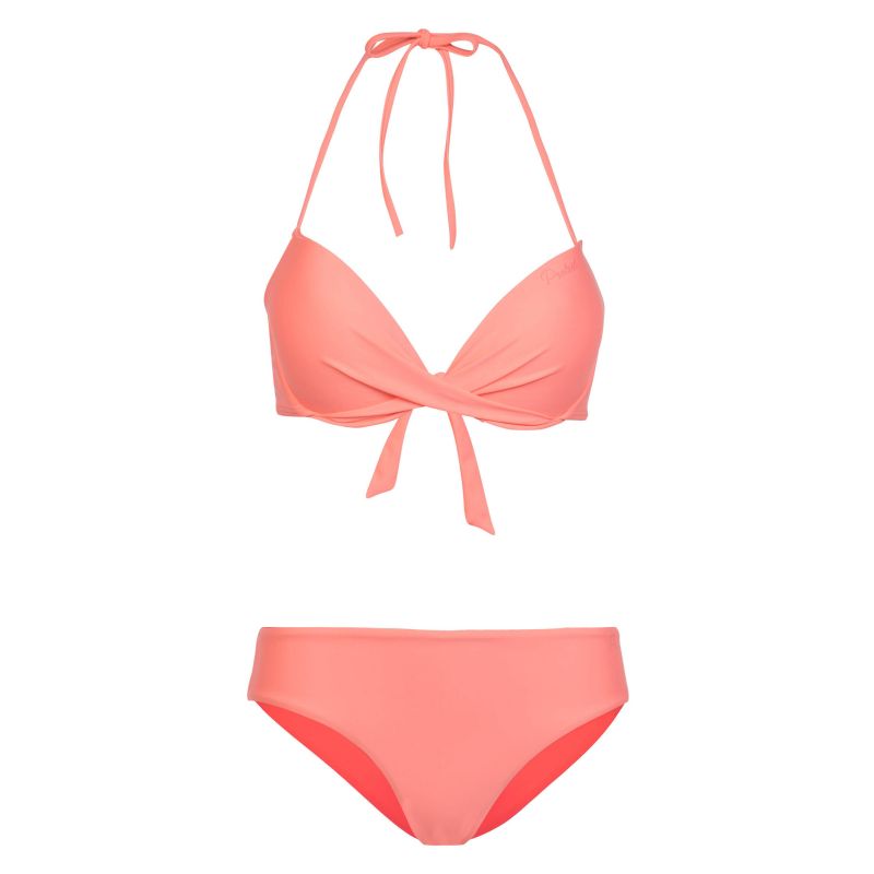 Protest Briana Bcup Halter Bikini (Coral Blaze) badedragt til kvinder