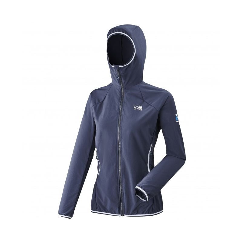 Dames softshell jas Millet Trilogy Cordura Hoody W (Saffier/wit)