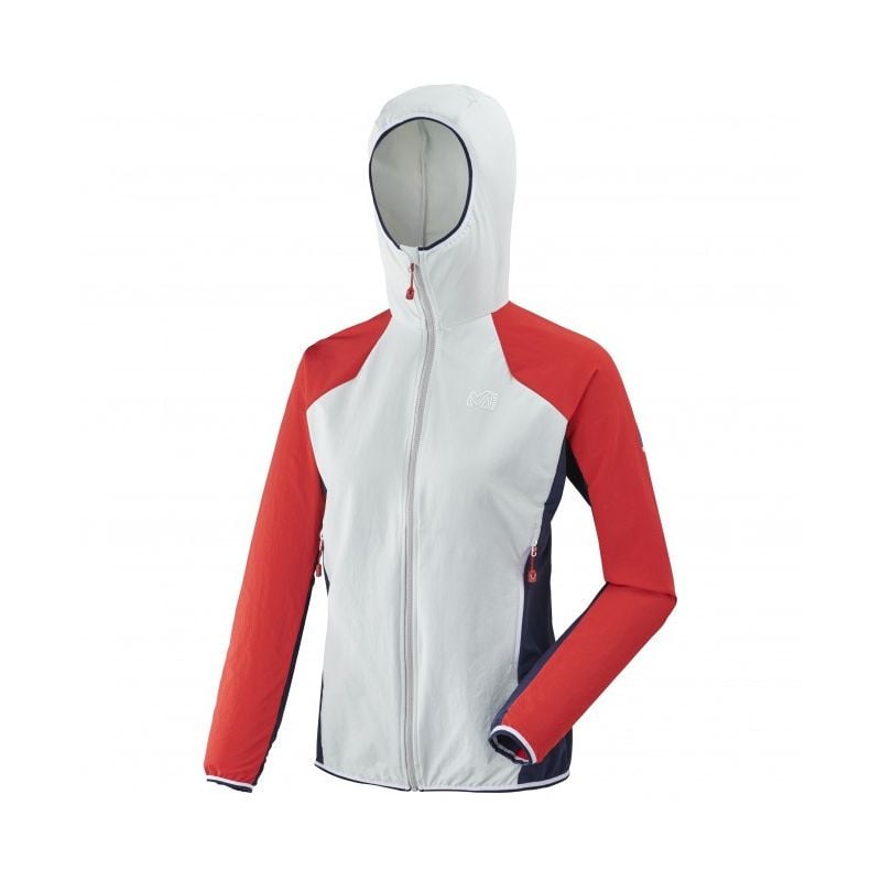 Softshelljakke for kvinner Millet Trilogy Cordura-hettegenser (Dawn/Red)