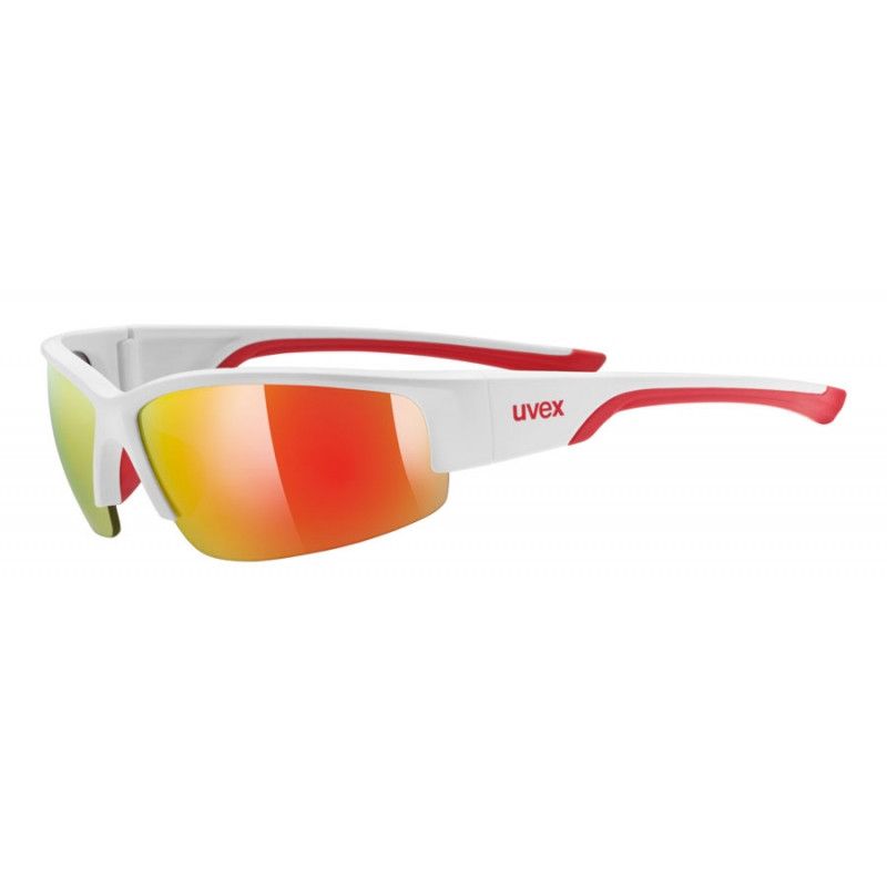 Lunettes de soleil Uvex Sportstyle 215 (white mat red/red)