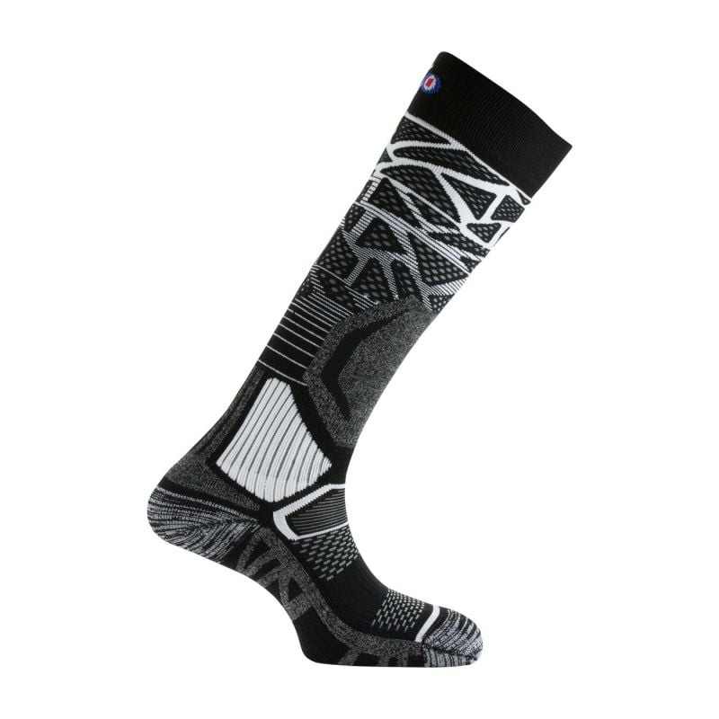Ski socks ALVEOL TECH 2 Thyo (Black/white)