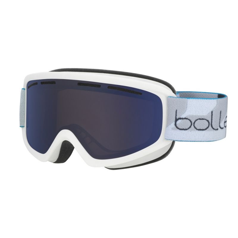 BOLLE Schuss pasamontañas (Blanco Mate - Azul Bronce cat 3)