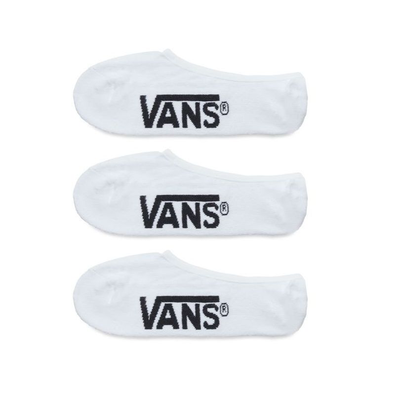 CLASSIC SUPER NO SHOW VANS SOCKS (3 PAIRS PER LOT) (white)