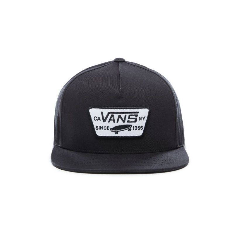 Vans snapback pet met volledige patch (True Black)