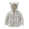 Pile per bambini Patagonia Felpa con cappuccio Furry Friends (bianco betulla)