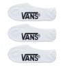 VANS Classic Super No Show 3 pares por lote, 39.5-42.5, (blanco)