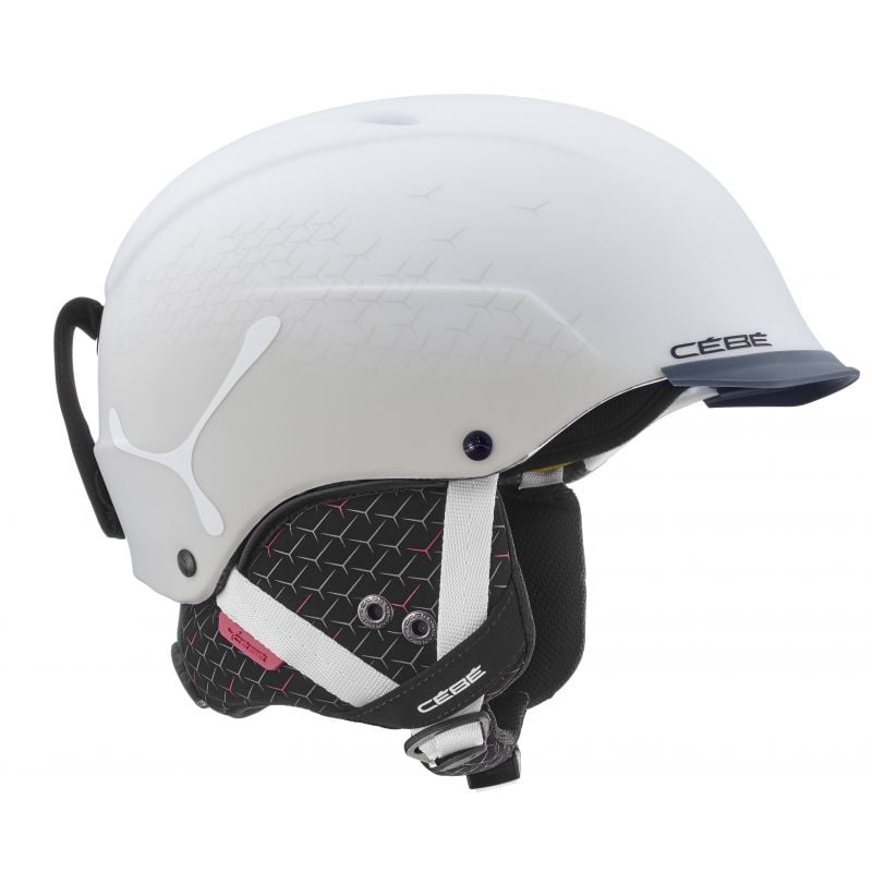 Laskettelukypärä Cébé Contest Visor Ultimate Matt Valkoinen Harmaa