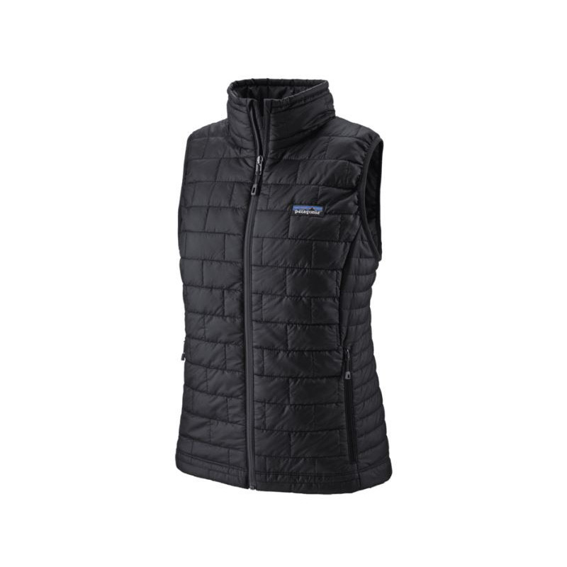 Ermeløs dunjakke for kvinner Patagonia Nano Puff (svart)