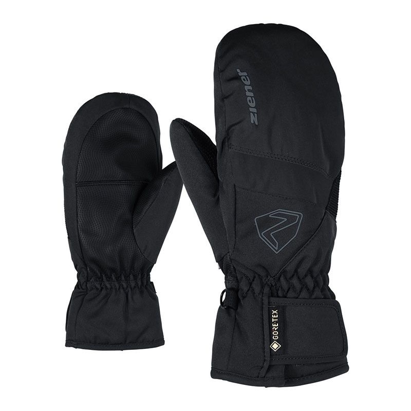 Ziener LEVIN Gore-Tex (svart) skidvantar för barn