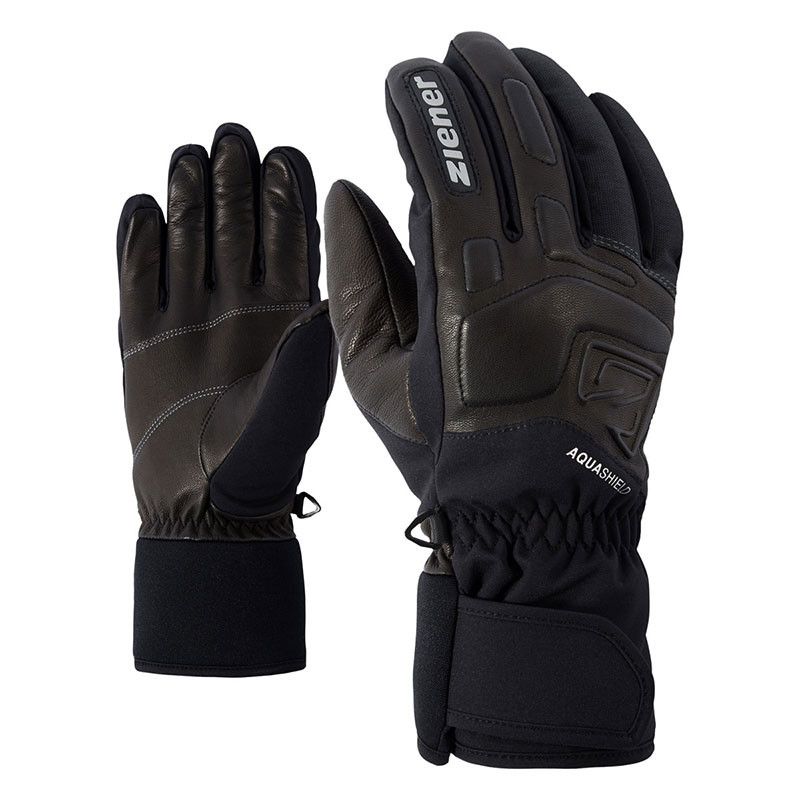 Ziener GLYXUS AS (Gray Iron Tec) skihansker for menn