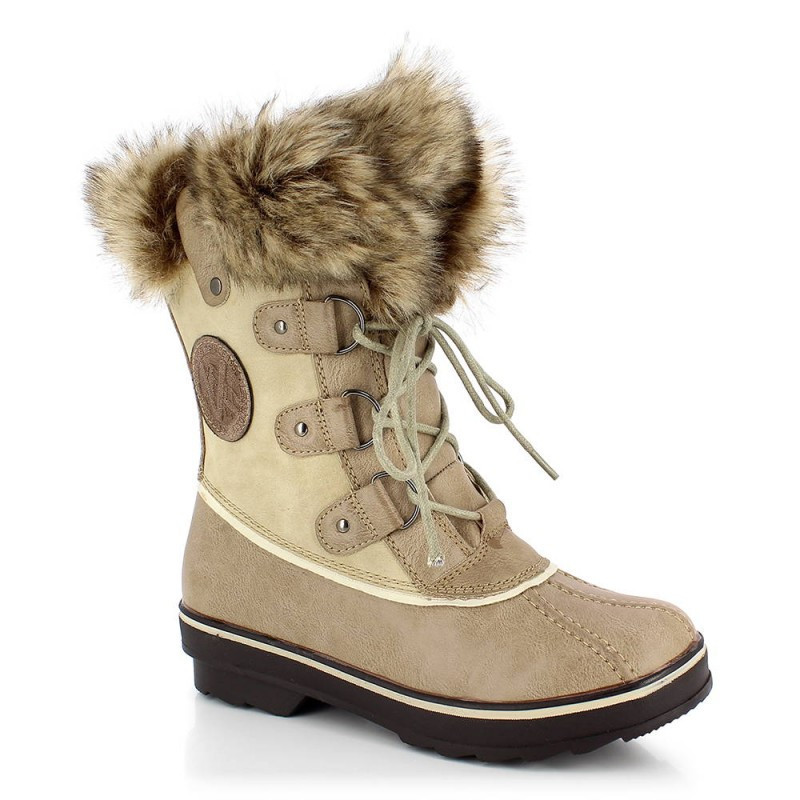 Kimberfeel Camille Dames winterlaarzen (crème) Dames