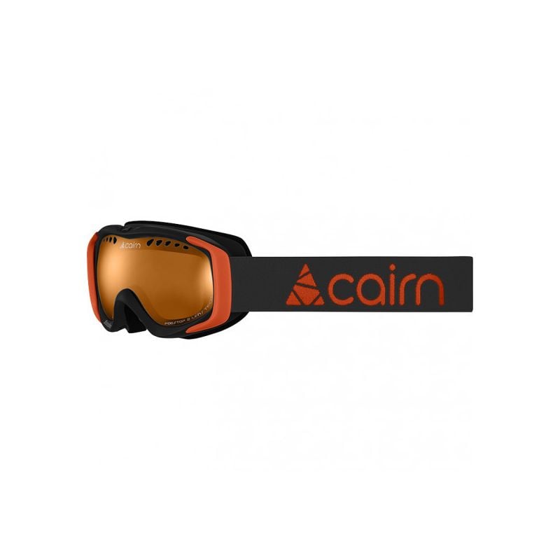 Masque de ski Cairn Booster Photochromic (mattamusta neonoranssi)