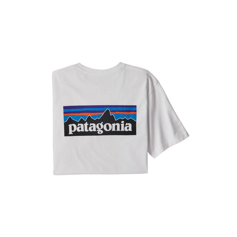 T-shirt Patagonia P-6 Logo Responsabili-tee (Bianco) uomo