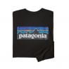 Langärmeliges Oberteil Patagonia L/s P-6 Logo Responsibili-tee (Black)