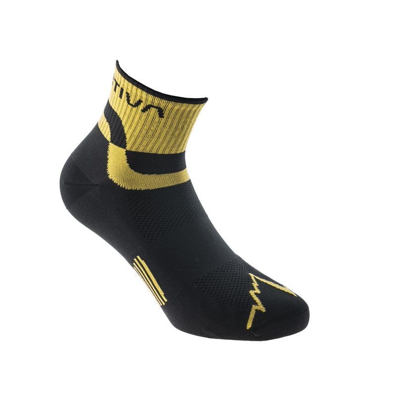 La Sportiva Trail -juoksusukat (MUSTA / KELTAINEN)