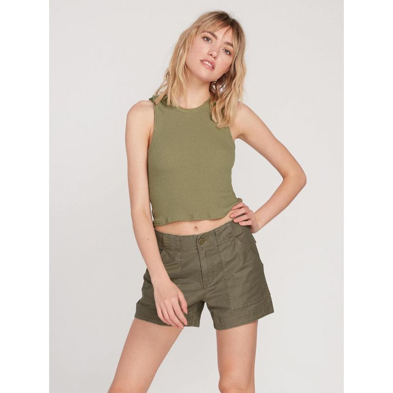VOLCOM ARMY WHALER -shortsit (naamiointivihreä) Nainen