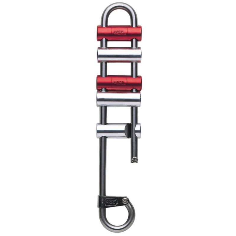 Discensore PETZL RACK (grigio/rosso)