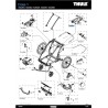 Support Cadre Superieur Gauche Lite, Cab, Cross, Sport THULE