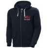 Hh Logo Full Zip Hoodie Helly Hansen (navy)