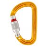 PETZL Sm'D Mousqueton asymétrique compact, léger et très polyvalent jaune