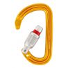 PETZL Sm'D Mousqueton asymétrique compact, léger et très polyvalent jaune