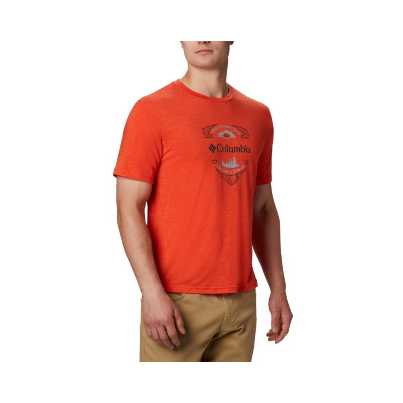 Columbia Nelson Point Graphic (wildfire) T-skjorte for menn