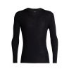 Couche de base Mens 175 Everyday Ls Crewe Icebreaker (midnight Navy)