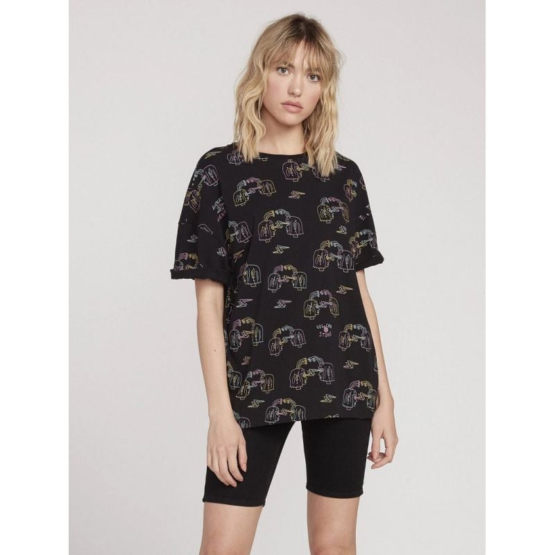 Volcom Ozzy Alien SS Tee (Nero) donna