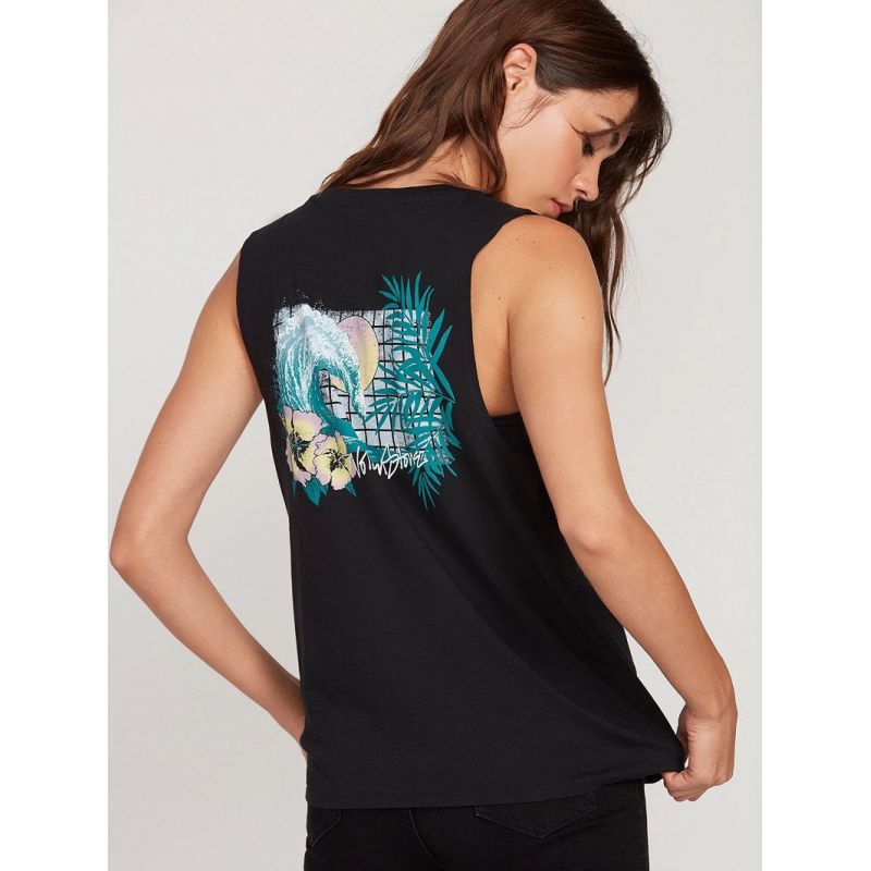 Volcom Stone Hour canotta (Nero) donna