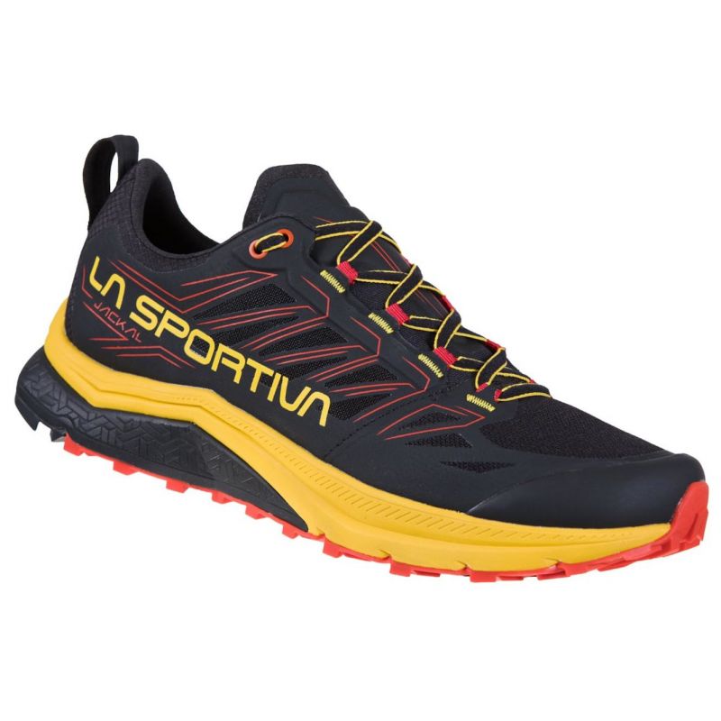 La Sportiva Jackal (sort/gul) trailsko til mænd
