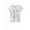 Prana Graphic Tee (white dust) Femme